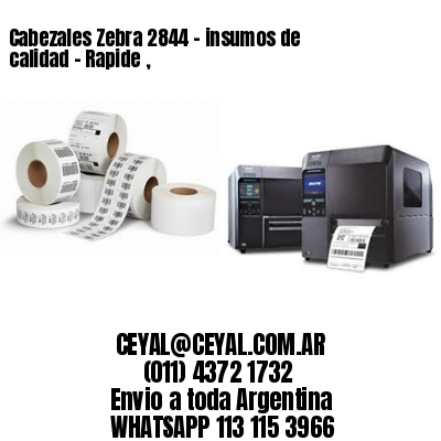 Cabezales Zebra 2844 - insumos de calidad – Rapide ,