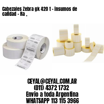 Cabezales Zebra gk 420 t - insumos de calidad – Ra ,