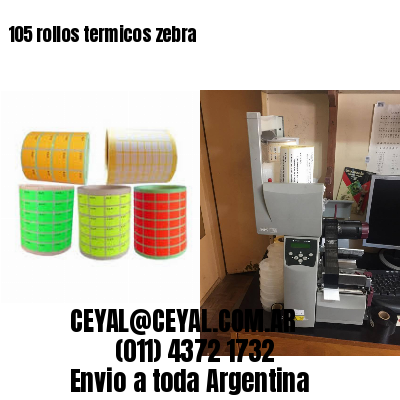 105 rollos termicos zebra