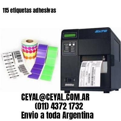 115 etiquetas adhesivas
