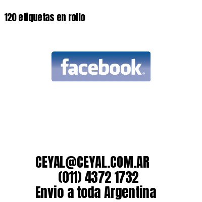 120 etiquetas en rollo