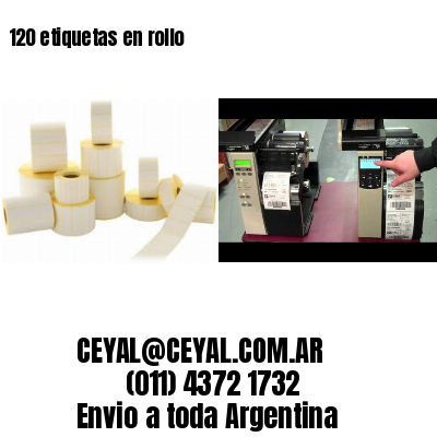 120 etiquetas en rollo