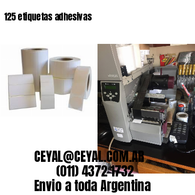 125 etiquetas adhesivas