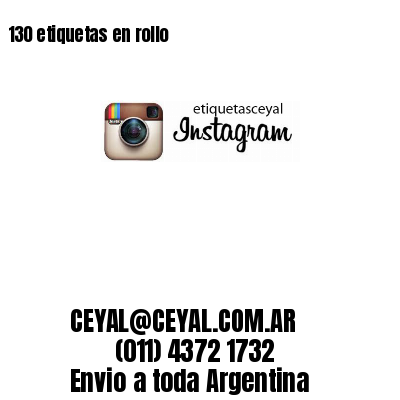 130 etiquetas en rollo