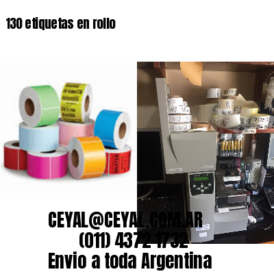 130 etiquetas en rollo