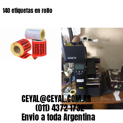 140 etiquetas en rollo