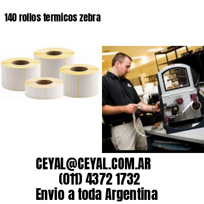 140 rollos termicos zebra