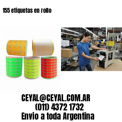 155 etiquetas en rollo