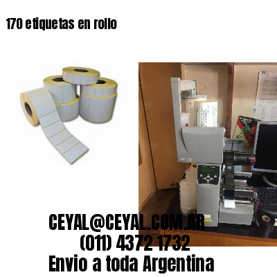 170 etiquetas en rollo