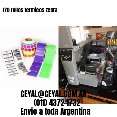 170 rollos termicos zebra