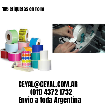 185 etiquetas en rollo