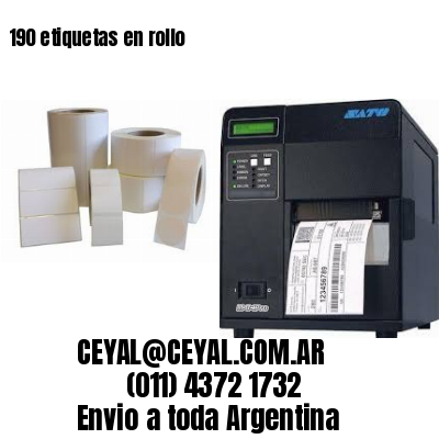 190 etiquetas en rollo