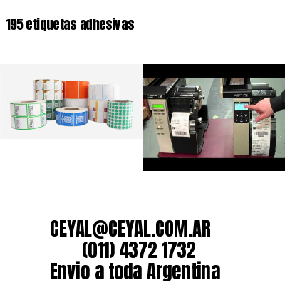 195 etiquetas adhesivas