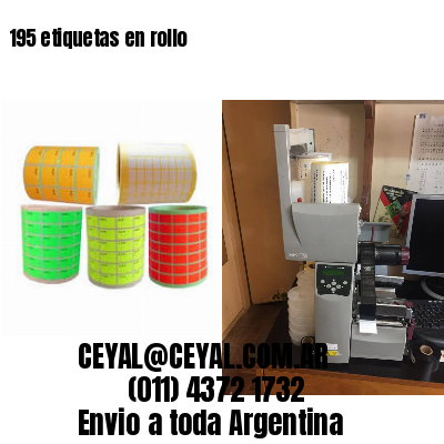 195 etiquetas en rollo