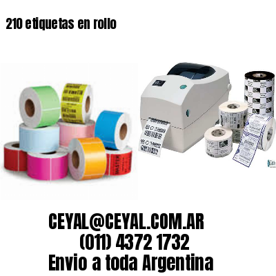 210 etiquetas en rollo