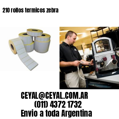 210 rollos termicos zebra