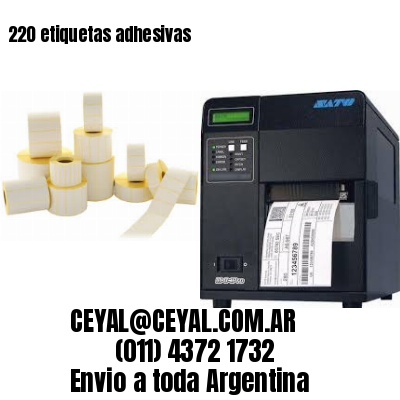 220 etiquetas adhesivas