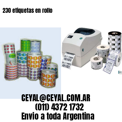 230 etiquetas en rollo