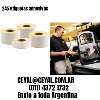 245 etiquetas adhesivas