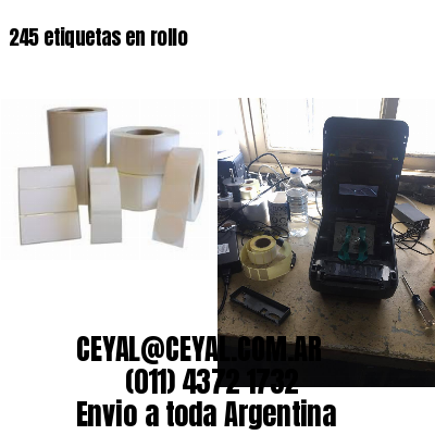 245 etiquetas en rollo