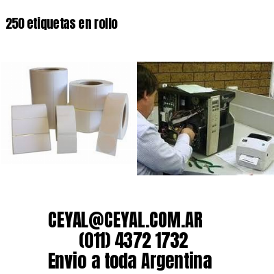 250 etiquetas en rollo