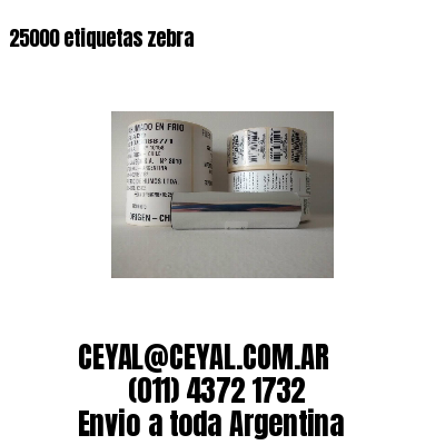 25000 etiquetas zebra