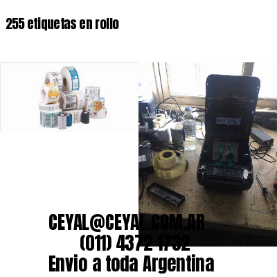 255 etiquetas en rollo