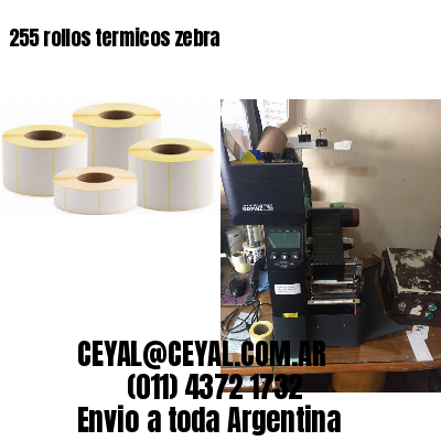 255 rollos termicos zebra