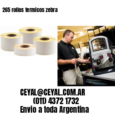 265 rollos termicos zebra