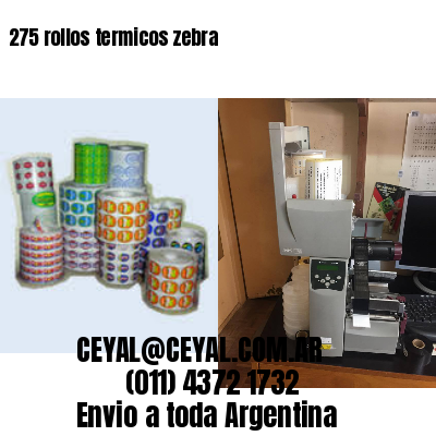 275 rollos termicos zebra
