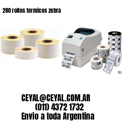 280 rollos termicos zebra