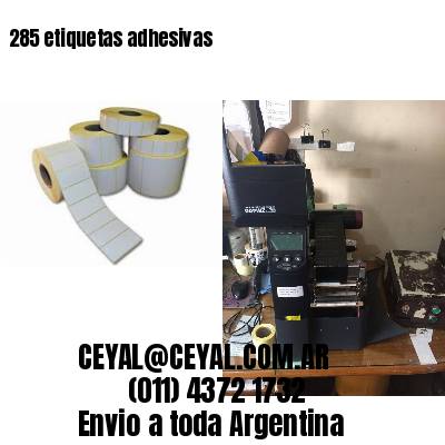 285 etiquetas adhesivas