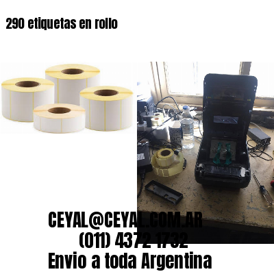 290 etiquetas en rollo