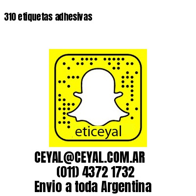 310 etiquetas adhesivas