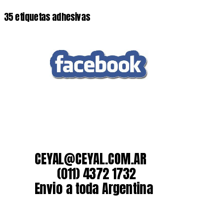 35 etiquetas adhesivas