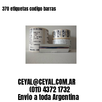 370 etiquetas codigo barras