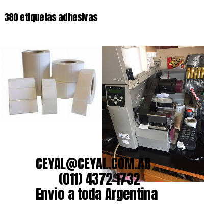 380 etiquetas adhesivas