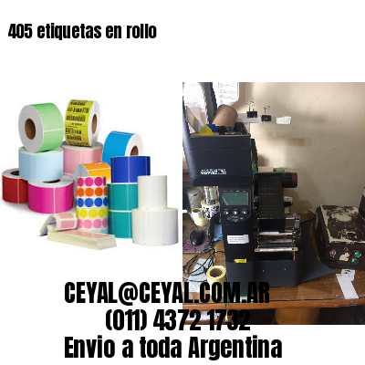 405 etiquetas en rollo