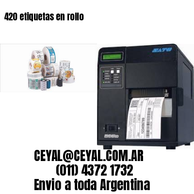 420 etiquetas en rollo