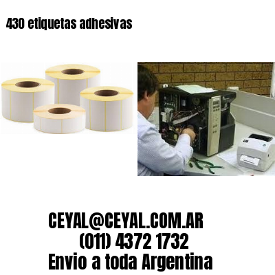 430 etiquetas adhesivas