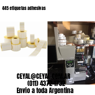 445 etiquetas adhesivas