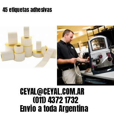 45 etiquetas adhesivas