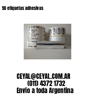 50 etiquetas adhesivas