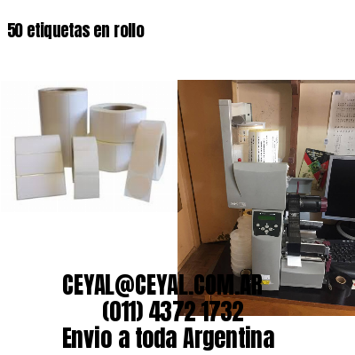 50 etiquetas en rollo