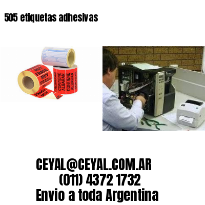 505 etiquetas adhesivas