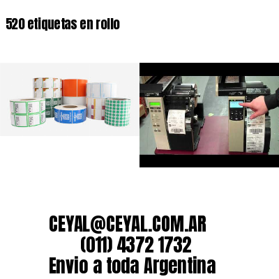 520 etiquetas en rollo