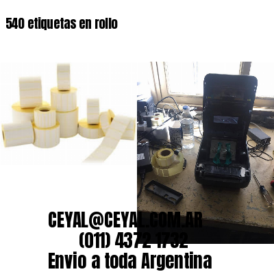 540 etiquetas en rollo