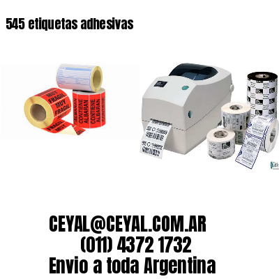 545 etiquetas adhesivas