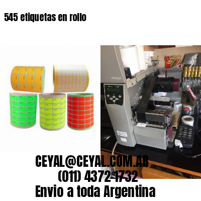 545 etiquetas en rollo