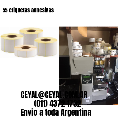 55 etiquetas adhesivas